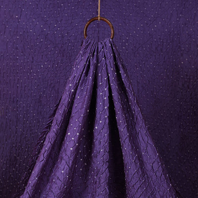 Kutch Bandhani Tie-Dye Chanderi Silk Fabric 18