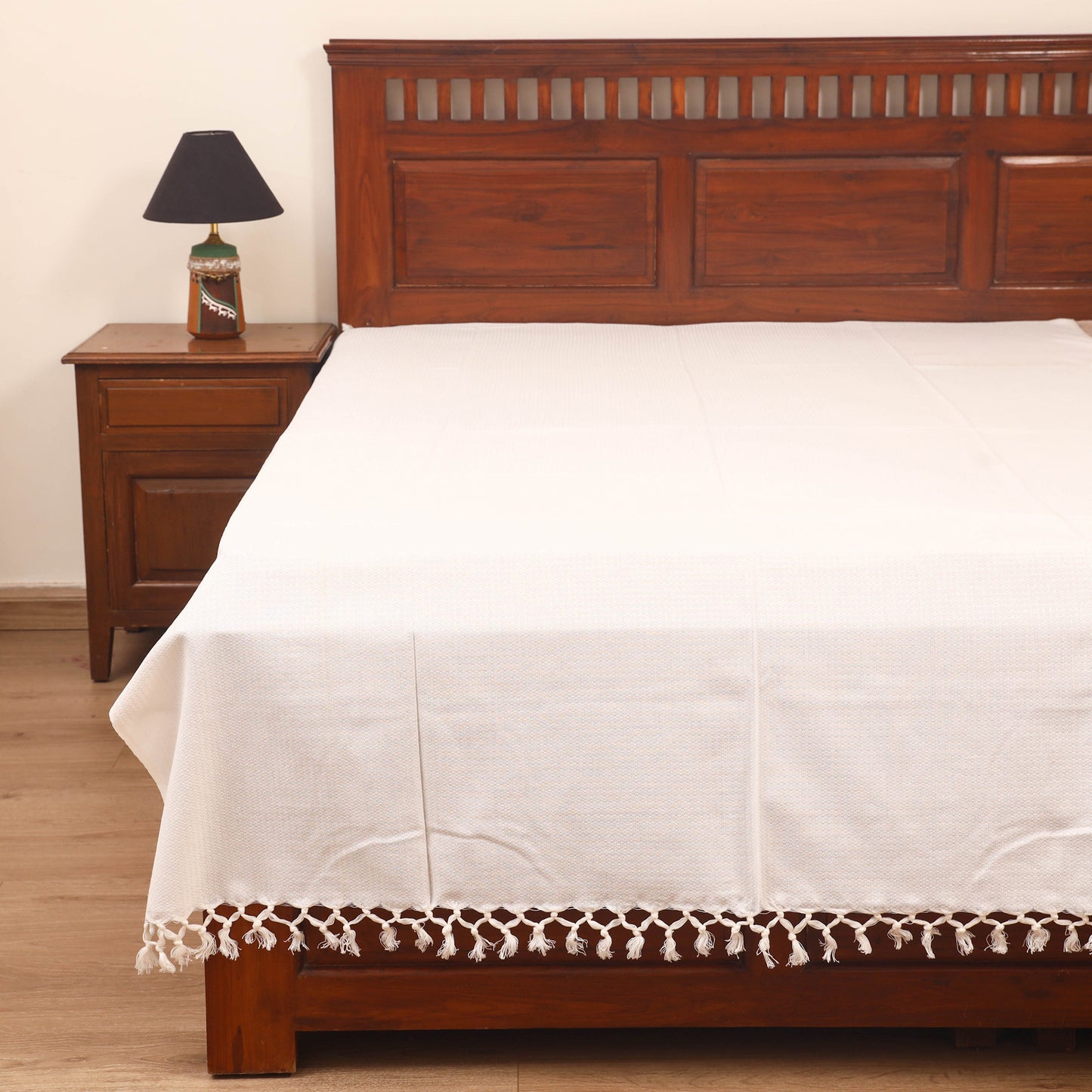 Bijnor Pure Handloom Cotton Single Bed Sheet (90 x 60 in) 82