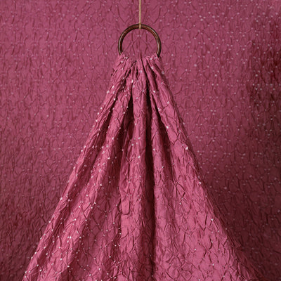 Kutch Bandhani Tie-Dye Chanderi Silk Fabric 21