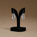 White - Handmade Beadwork Earrings 21