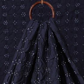Kutch Bandhani Tie-Dye Chanderi Silk Fabric 06