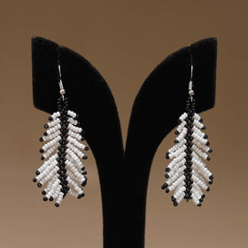 White - Handmade Beadwork Earrings 21