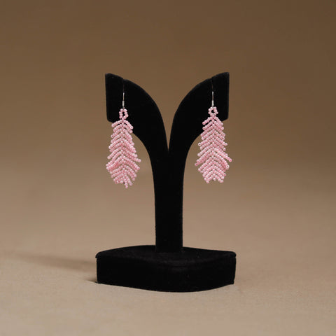 Pink - Handmade Beadwork Earrings 22