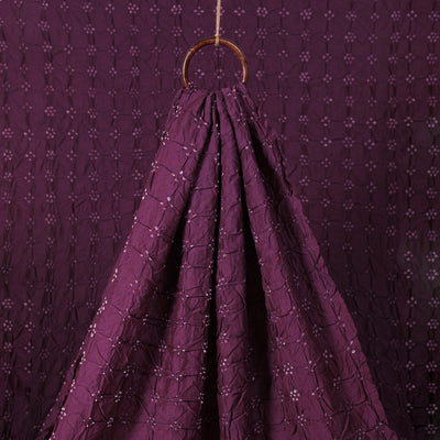 Kutch Bandhani Tie-Dye Chanderi Silk Fabric 05