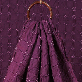 Kutch Bandhani Tie-Dye Chanderi Silk Fabric 05