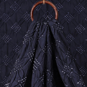 Kutch Bandhani Tie-Dye Chanderi Silk Fabric 04