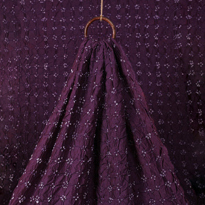 Kutch Bandhani Tie-Dye Chanderi Silk Fabric 02