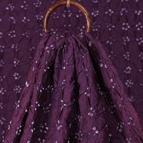 Kutch Bandhani Tie-Dye Chanderi Silk Fabric 02