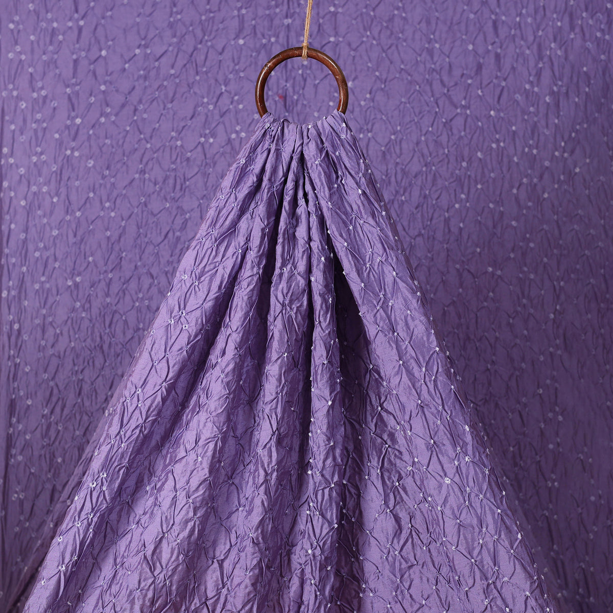 Kutch Bandhani Tie-Dye Chanderi Silk Fabric 01