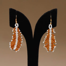 Orange - Handmade Beadwork Earrings 26