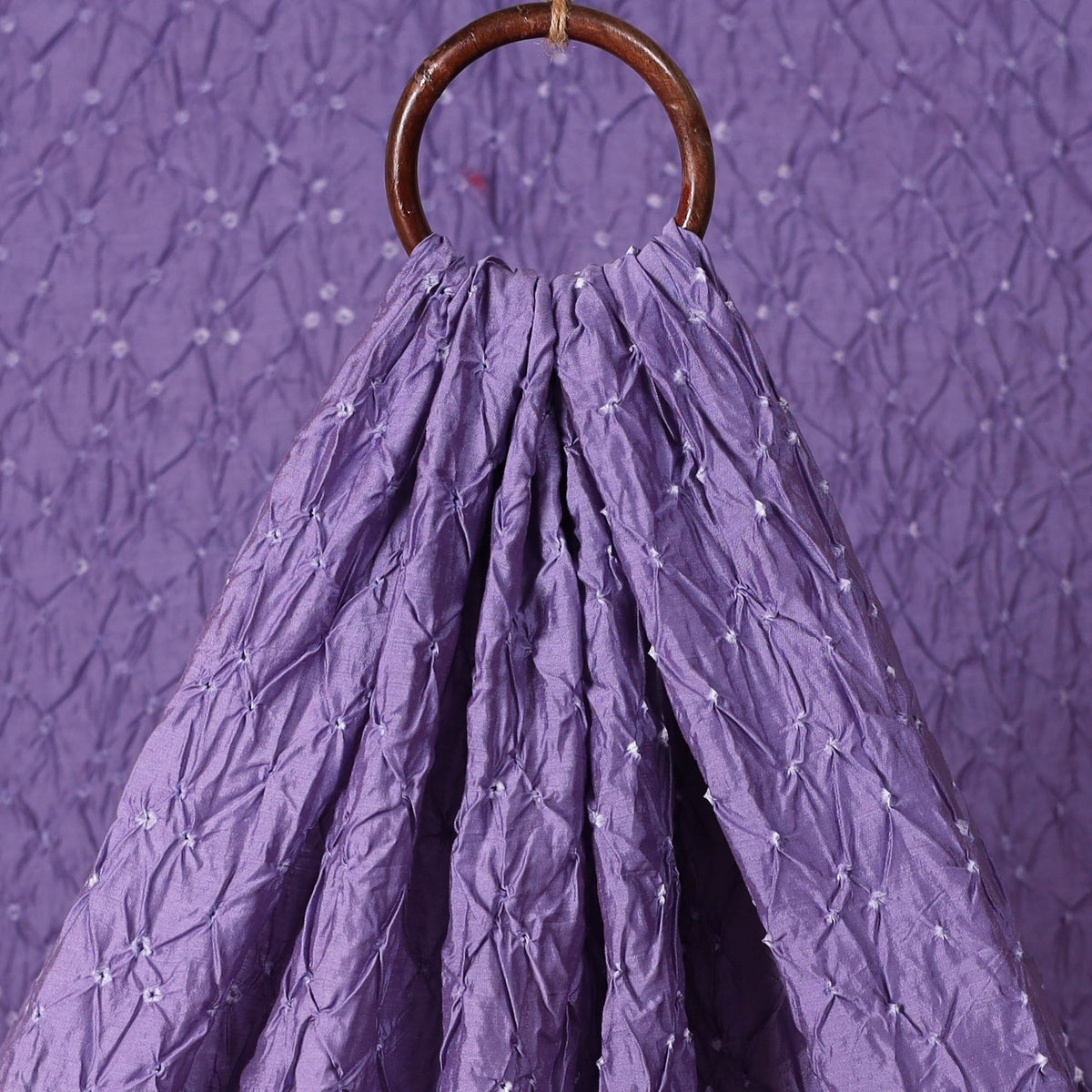 Kutch Bandhani Tie-Dye Chanderi Silk Fabric 01
