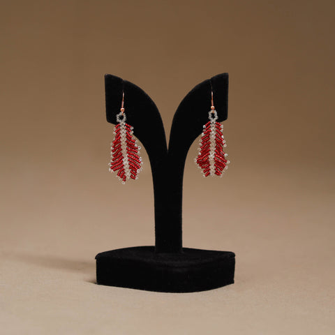 Red - Handmade Beadwork Earrings 27
