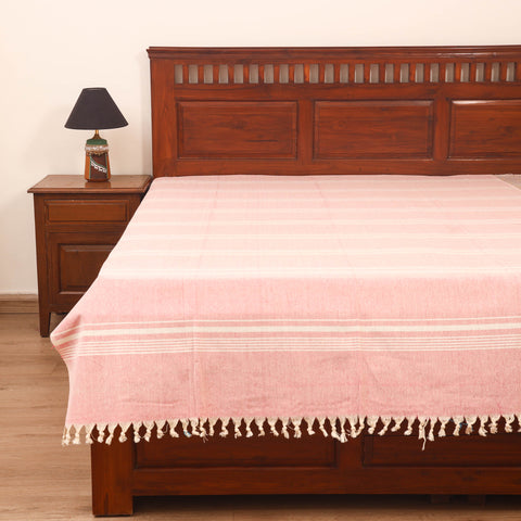 Bijnor Pure Handloom Cotton Single Bed Sheet (90 x 60 in) 85