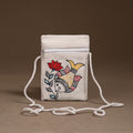 Madhubani Handpainted Mobile Sling Bag 03
