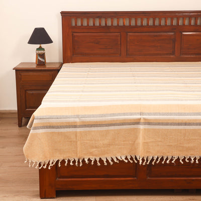 Bijnor Pure Handloom Cotton Single Bed Sheet (90 x 60 in) 86