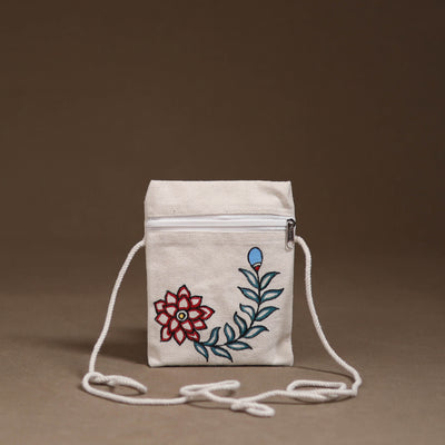 Madhubani Handpainted Mobile Sling Bag 05