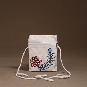Madhubani Handpainted Mobile Sling Bag 05