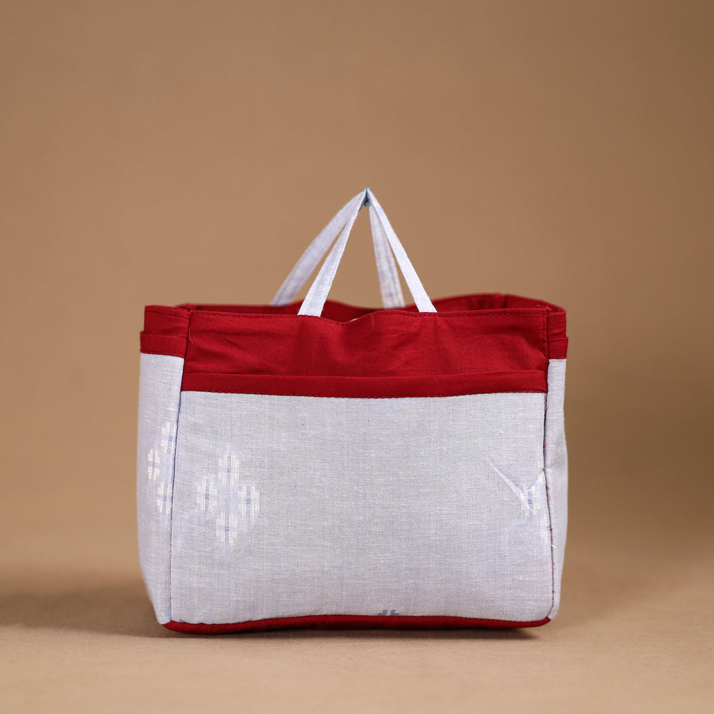 White - Handmade Cotton Multipurpose Cosmetic/Toiletry Bag 04