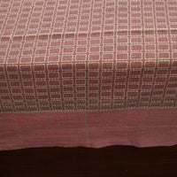 Brown - Pure Cotton Single Handloom Bed Cover from Bijnor 40