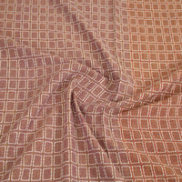 Brown - Pure Cotton Single Handloom Bed Cover from Bijnor 40