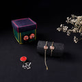 Handcrafted Meenakari Bhaiya Bhabhi Rakhi Set with Coir Box 64