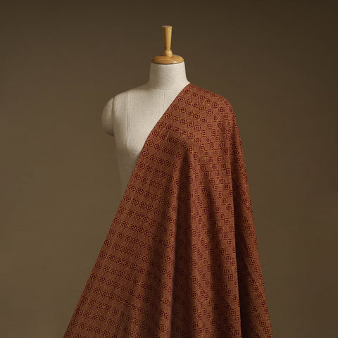 Pure Mul Cotton Natural Dyed Hand Block Bagh Print Fabric 06