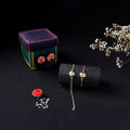 Handcrafted Meenakari Bhaiya Bhabhi Rakhi Set with Coir Box 65