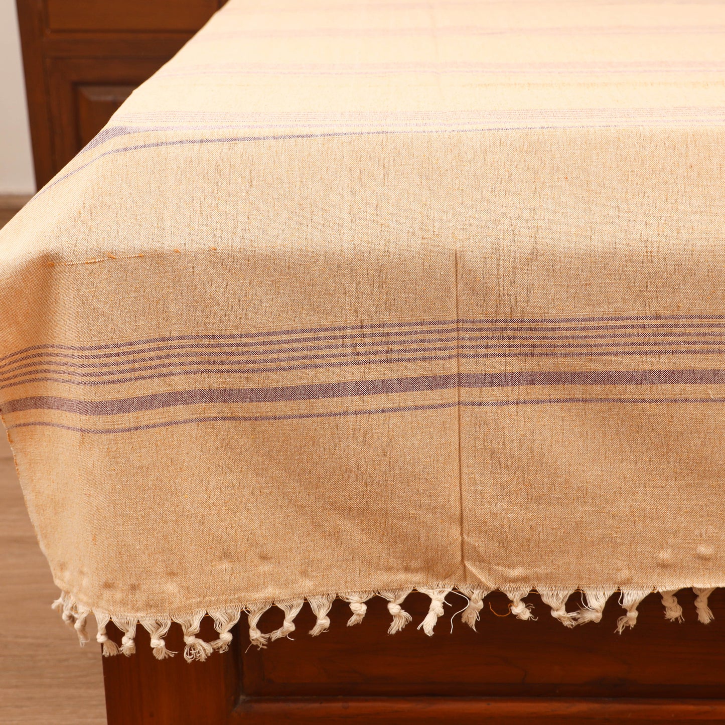 Bijnor Pure Handloom Cotton Single Bed Sheet (90 x 60 in) 88