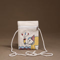 Madhubani Handpainted Mobile Sling Bag 08