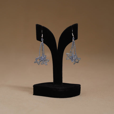 Grey - Handmade Beadwork Earrings 39