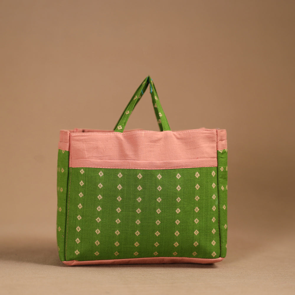 Green - Handmade Cotton Multipurpose Cosmetic/Toiletry Bag 11