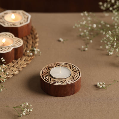 Wooden Candle Holder
