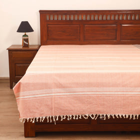 Bijnor Pure Handloom Cotton Single Bed Sheet (90 x 60 in) 90
