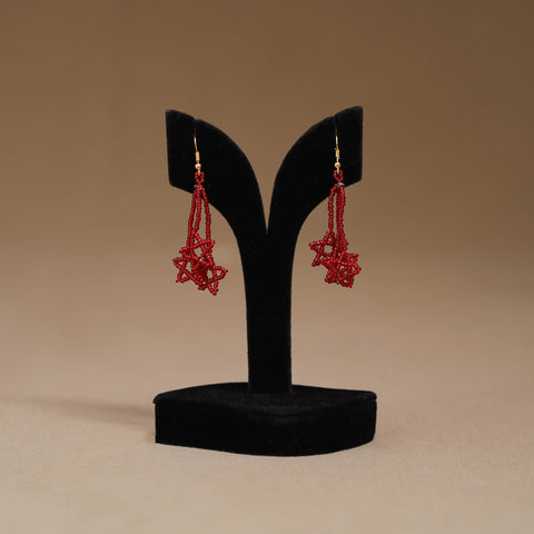 Red - Handmade Beadwork Earrings 41