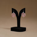 White - Handmade Beadwork Earrings 42