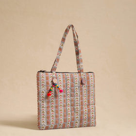 Multicolor Handcrafted Quilted Cotton Hand Bag