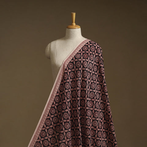 Pure Mul Cotton Natural Dyed Hand Block Bagh Print Fabric 18