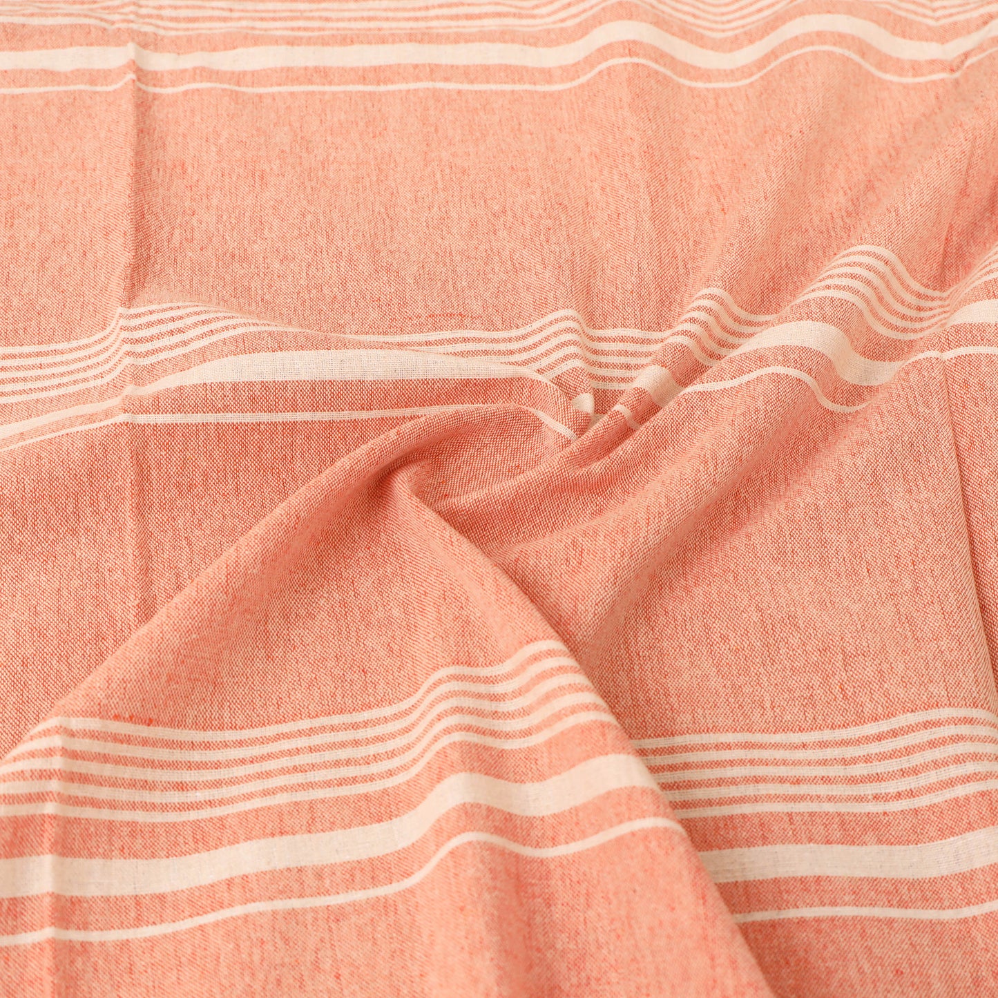Bijnor Pure Handloom Cotton Single Bed Sheet (90 x 60 in) 90