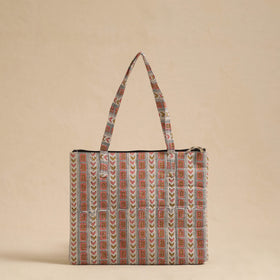 Multicolor Handcrafted Quilted Cotton Hand Bag