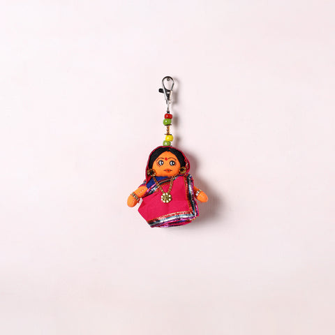 Pink - Traditional Handmade Doll Keychain/Bag Charm 03