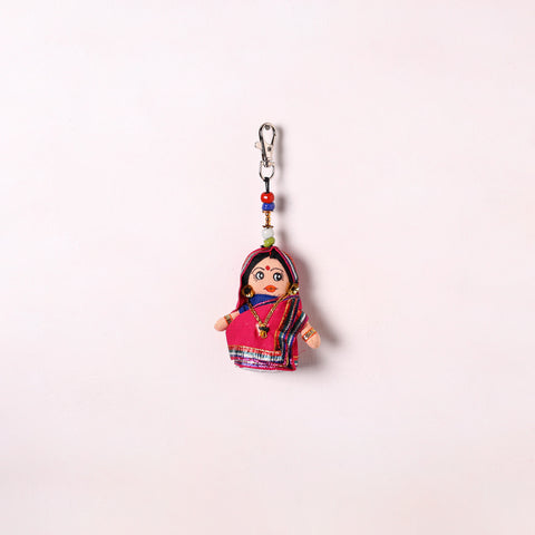 Pink - Traditional Handmade Doll Keychain/Bag Charm 04