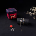 Handcrafted Meenakari Bhaiya Bhabhi Rakhi Set with Coir Box 76