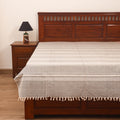 Bijnor Pure Handloom Cotton Single Bed Sheet (90 x 60 in) 92