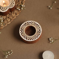 wooden candle holder 