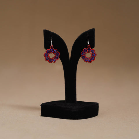 Red - Handmade Beadwork Earrings 46