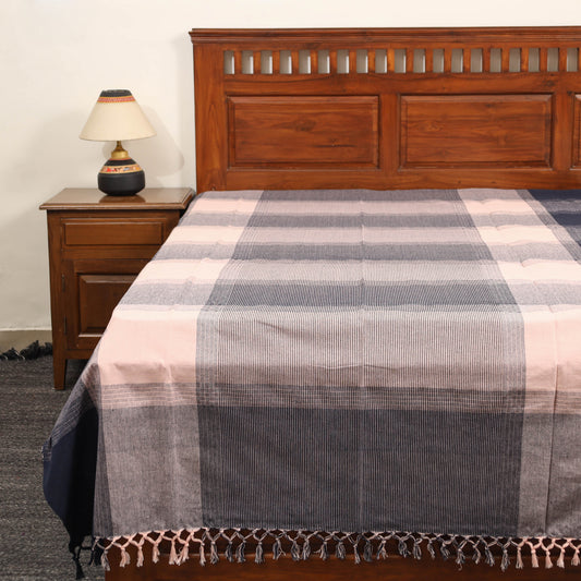 Multicolor - Pure Cotton Single Handloom Bed Cover from Bijnor 47