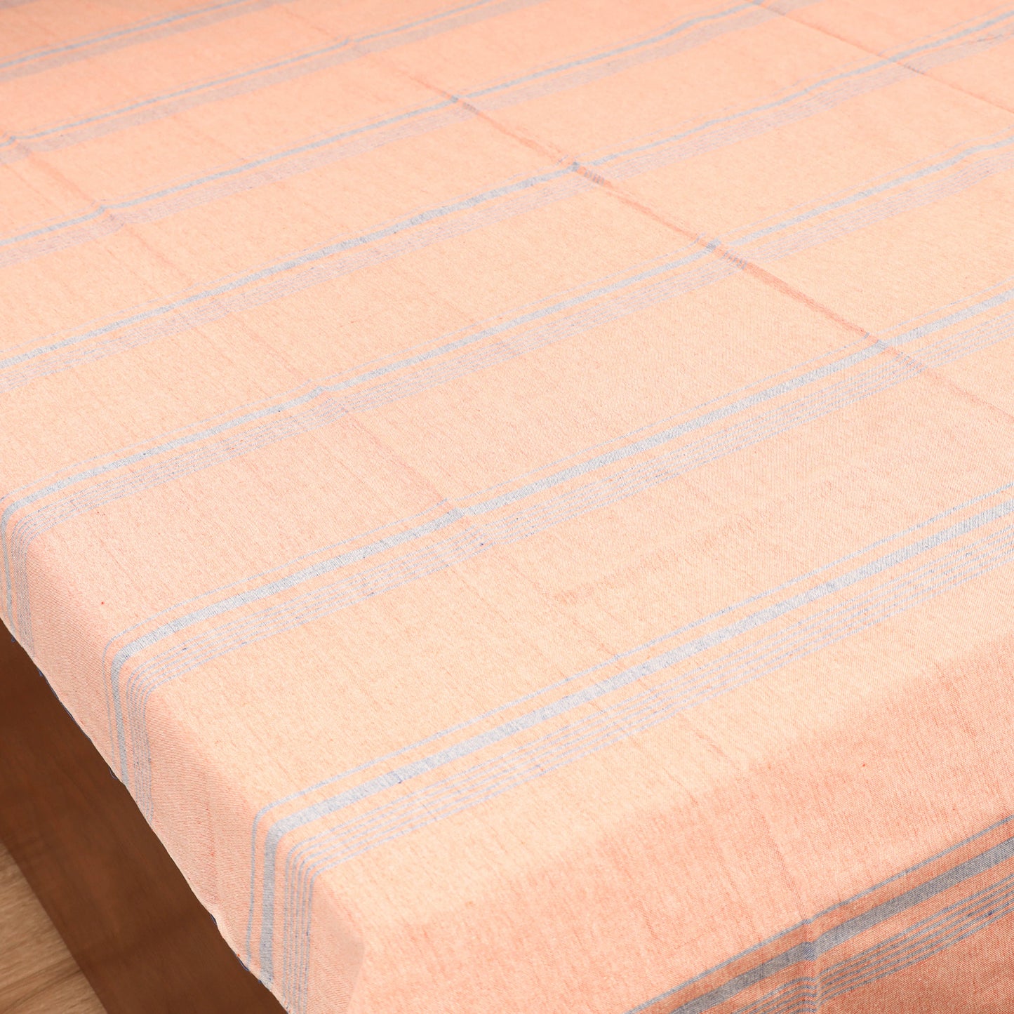 Bijnor Pure Handloom Cotton Single Bed Sheet (90 x 60 in) 93