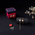Handcrafted Meenakari Bhaiya Bhabhi Rakhi Set with Coir Box 80