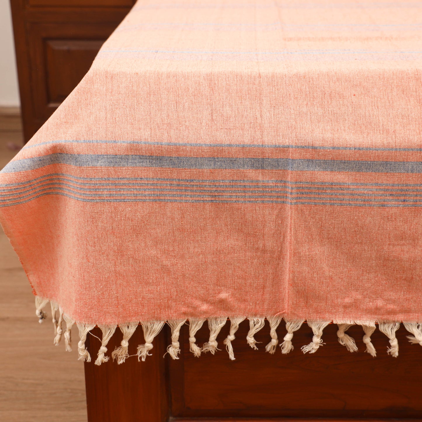 Bijnor Pure Handloom Cotton Single Bed Sheet (90 x 60 in) 93