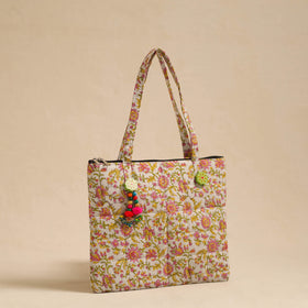 Multicolor Handcrafted Quilted Cotton Hand Bag